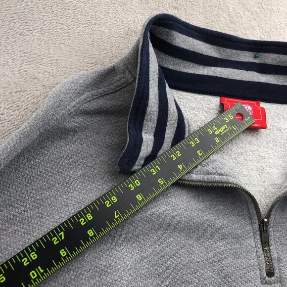 NFL Mens NY Giants Jackets Size XL Quarter Zip Pullover Vontage 2002 - Picture 7 of 13